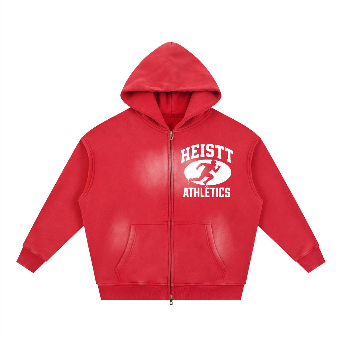 HEISTT  Zipper Boxy Fleece Hoodie